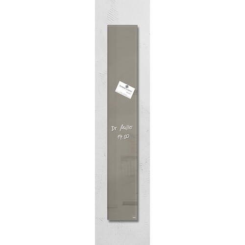 Glas-Magnetboard artverum 120x780x15mm taupe inkl. Magnete Sigel GL108 Produktbild