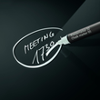 Glas-Magnetboard artverum 300x300x15mm schwarz inkl. Magnete Sigel GL157 Produktbild Additional View 3 S