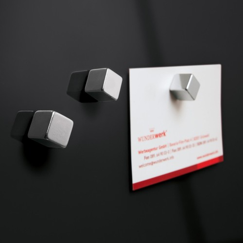 Glas-Magnetboard artverum 300x300x15mm schwarz inkl. Magnete Sigel GL157 Produktbild Additional View 4 L