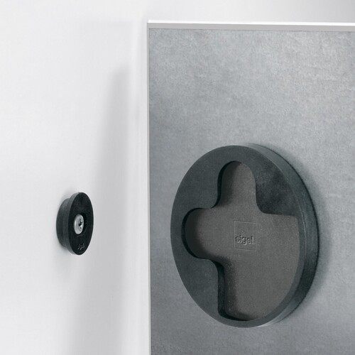 Glas-Magnetboard artverum 300x300x15mm super-weiß inkl. Magnete Sigel GL158 Produktbild Additional View 6 L