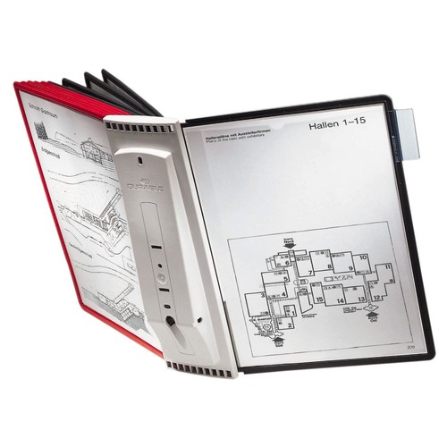 Sichttafelwandhalter SHERPA WALL MODULE 5 leer für 5 Sichttafeln Durable 5622-10 Produktbild Additional View 1 L