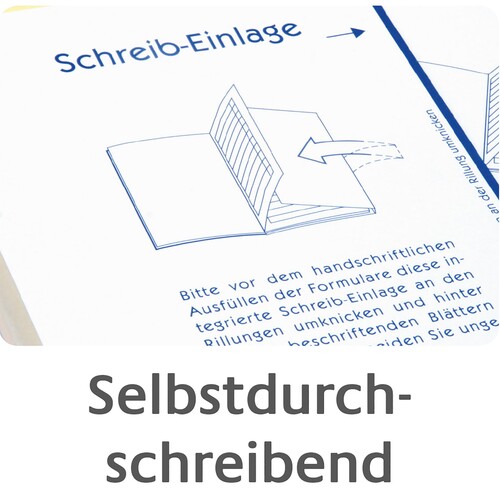 Rapport/ Regiebericht A4 hoch 2x40Blatt selbstdurchschreibend Zweckform 1769 Produktbild Additional View 6 L