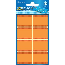 Tiefkühl-Etiketten 36x28mm orange Zweckform 59370 (BTL=40 STÜCK) Produktbild