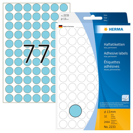 Markierungspunkte 13mm ø blau Herma 2233 (PACK=2464 STÜCK) Produktbild