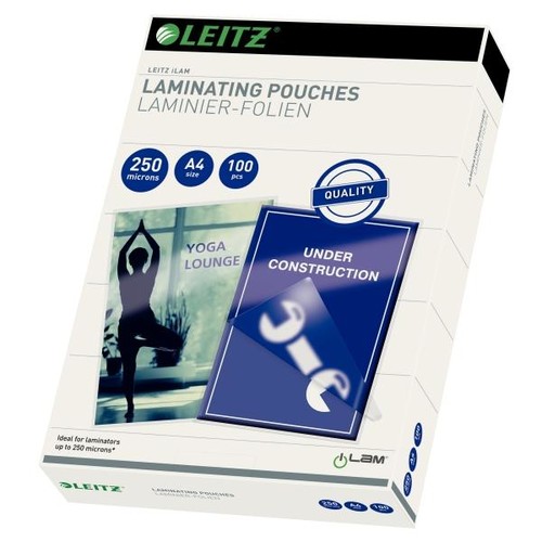Laminierfolien A4 216x303mm 250µ glänzend Leitz 16935 (PACK=100 STÜCK) Produktbild Additional View 1 L