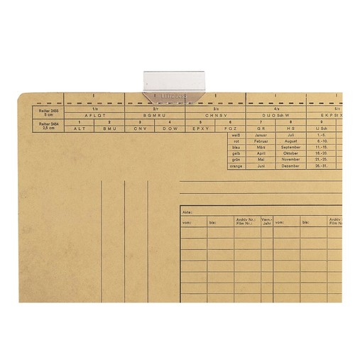 Vollsichtreiter für Einstellmappen 3-zeilig 50mm breit transparent Leitz 2455-00-00 (PACK=50 STÜCK) Produktbild Front View L