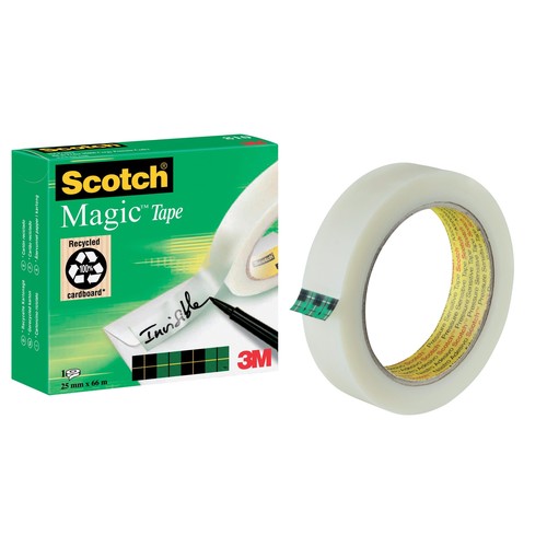 Klebeband Scotch Magic 810 25mm x 66m matt unsichtbar 3M M8102566 (RLL=66 METER) Produktbild