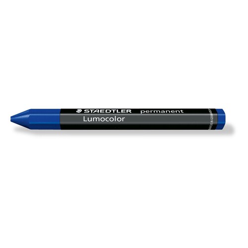 Universalkreide Lumocolor omnigraph 236 blau sechseckig papierumwickelt Staedtler 236-3 Produktbild Front View L