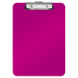 Klemmbrett WOW A4 bis 75Blatt pink metallic Polystyrol Leitz 3971-00-23 Produktbild