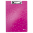 Klemmmappe WOW mit Deckel und Tasche A4 bis 75Blatt pink metallic Polyfoam Leitz 4199-00-23 Produktbild