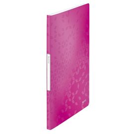 Sichtbuch WOW mit 20 Hüllen A4 pink metallic PP Leitz 4631-00-23 Produktbild