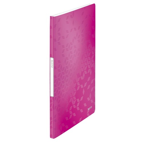 Sichtbuch WOW mit 20 Hüllen A4 pink metallic PP Leitz 4631-00-23 Produktbild Front View L