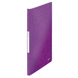 Sichtbuch WOW mit 20 Hüllen A4 violett metallic PP Leitz 4631-00-62 Produktbild