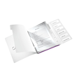 Ordnungsmappe WOW mit Gummizug A4 mit 6 Fächern und 3 Klappen violett metallic PP Leitz 4633-00-62 Produktbild Additional View 2 S