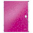 Ordnungsmappe WOW mit Gummizug A4 mit 12 Fächern und 3 Klappen pink metallic PP Leitz 4634-00-23 Produktbild
