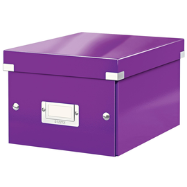 Archivbox WOW Click & Store 220x160x282mm violett metallic Leitz 6043-00-62 Produktbild