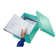 Archivbox WOW Click & Store 281x200x370mm eisblau metallic Leitz 6044-00-51 Produktbild Additional View 1 S