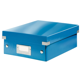 Organisationsbox WOW Click & Store 282x220x100mm klein blau metallic Leitz 6057-00-36 Produktbild