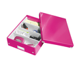 Organisationsbox WOW Click & Store 370x281x100mm pink metallic Leitz mittel 6058-00-23 Produktbild Additional View 2 S