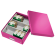 Organisationsbox WOW Click & Store 370x281x100mm pink metallic Leitz mittel 6058-00-23 Produktbild Additional View 4 S