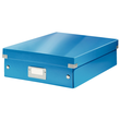 Organisationsbox WOW Click & Store 370x281x100mm blau metallic Leitz mittel 6058-00-36 Produktbild