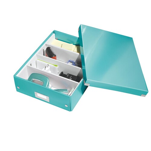 Organisationsbox WOW Click & Store 370x281x100mm mittel eisblau Leitz 6058-00-51 Produktbild Additional View 2 L