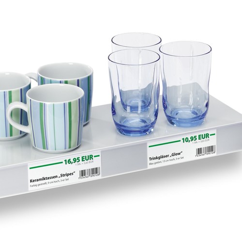 Regalschild Inkjet+Laser+Kopie 105x38mm 170gr weiß Sigel LP783 (PACK=420 STÜCK) Produktbild Additional View 3 L