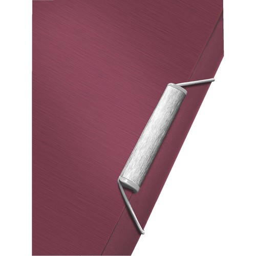 Eckspanner Style mit 3 Klappen A4 für 150Blatt granat rot PP Leitz 3977-00-28 Produktbild Additional View 1 L