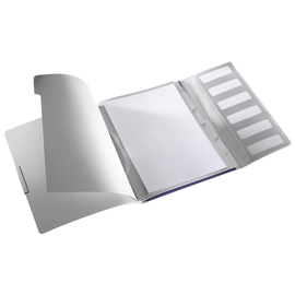 Ordnungsmappe Style mit Gummizug A4 mit 6 Fächern und 3 Klappen titan blau PP Leitz 3995-00-69 Produktbild