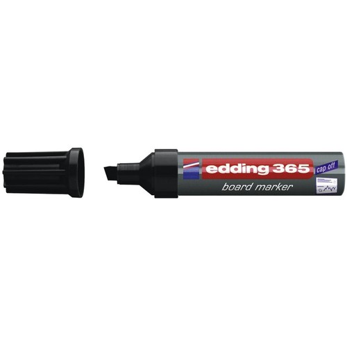 Whiteboardmarker 365 2-7mm Keilspitze schwarz trocken abwischbar Edding 4-365001 Produktbild