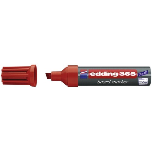 Whiteboardmarker 365 2-7mm Keilspitze rot trocken abwischbar Edding 4-365002 Produktbild