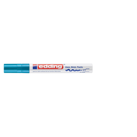 Lackmarker 750 Glanzlack Marker 2-4mm Rundspitze hellblau Edding 4-750-9-010 Produktbild