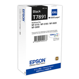 Tintenpatrone T7891XXL für Epson Workforce Pro WF 4630 DWF 65,1ml schwarz Epson T789140 Produktbild