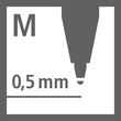 Kugelschreibermine Ballpoint Refill 0,5mm türkis + lila Stabilo 2/0518-10 Produktbild Back View S