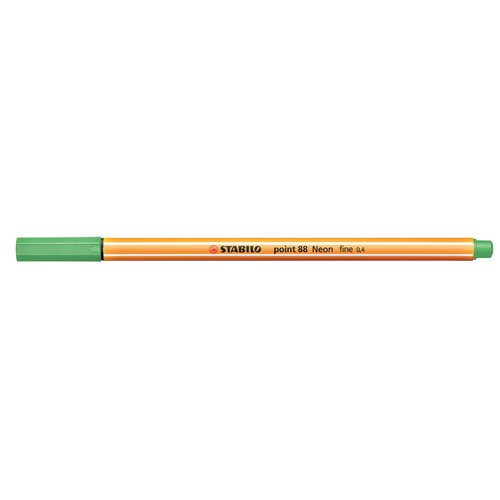 Fineliner Point 88 0,4mm neongrün Stabilo 88/033 Produktbild Additional View 1 L