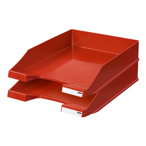 Briefkorb Standard für A4 243x57x335mm rot Kunststoff HAN 1027-X-17 Produktbild Additional View 1 L