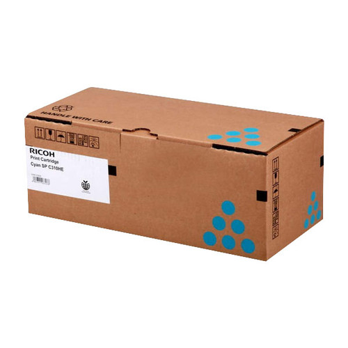 Toner SPC311N für Africo SPC312DN/ SPC231N/SPC232DN 6600Seiten cyan Ricoh 406480 Produktbild Front View L