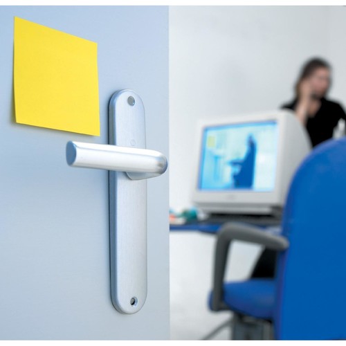 Haftnotizen Post-it Super Sticky Notes Einzelblock 76x76mm narzissengelb 3M Papier 654-S6 (ST=90 BLATT) Produktbild Additional View 7 L