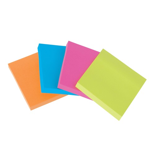 Haftnotizen Post-it Super Sticky Notes Promotion 76x76mm neon Papier 3M 654SE24P (PACK=21X90BLATT + 3X90BLATT GRATIS) Produktbild Additional View 2 L