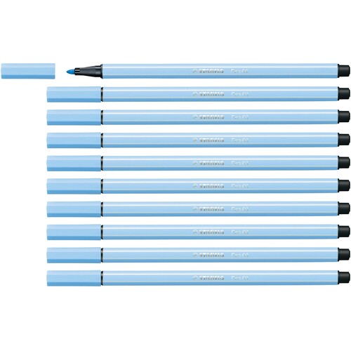 Fasermaler Pen 68 1mm Rundspitze kobaltblau hell Stabilo 68/11 Produktbild Additional View 3 L