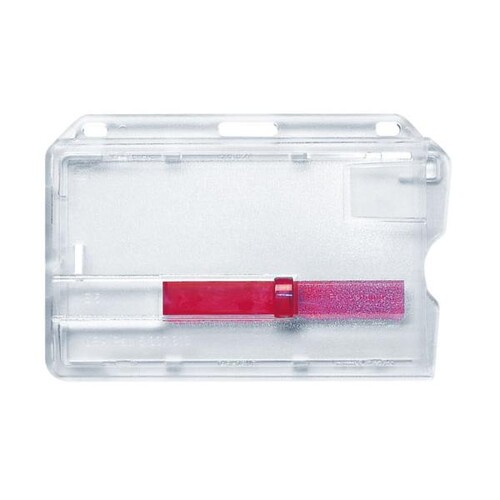 Ausweis-Hartbox mit rotem Auswurfschieber für Betriebsausweise Nr. 38 Produktbild Front View L