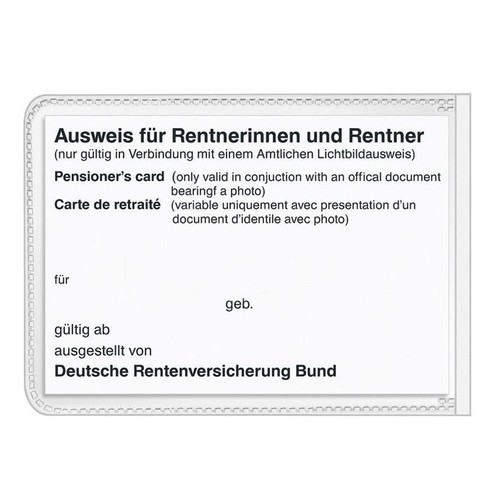 Ausweishülle 63x87mm transparent Veloflex 3119510 Produktbild Additional View 2 L