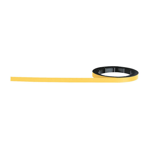 Magnetband 1m x 5mm gelb beschriftbar Magnetoplan 1260502 Produktbild Front View L
