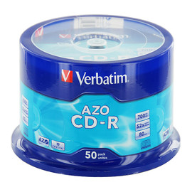 CD Rohling CD-R DataLife Plus Spindel 52er Speed 700MB/80Min. Verbatim 43343 (PACK=50 STÜCK) Produktbild