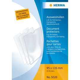 Ausweishülle 95x135mm transparent Herma 5020 Produktbild
