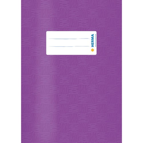 Heftumschlag A5 violett Kunststoff Herma 7426 Produktbild Additional View 1 L