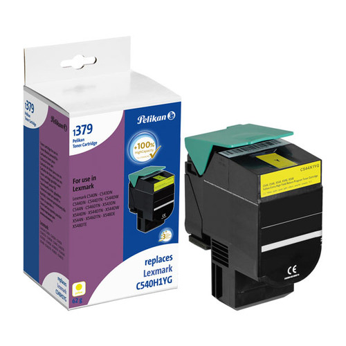 Toner für Optra C540N/C543DN 2000Seiten yellow Lexmark C540H1YG Produktbild Front View L