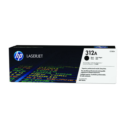 Toner 312A  für Color LaserJet Pro MFP M476 2700Seiten schwarz HP CF380A Produktbild Front View L