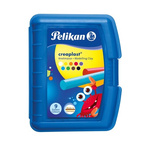 Creaplast Kinderknete in transparent- blauer Box NEU sortiert Pelikan 622415 (ST=14 STÜCK) Produktbild Additional View 1 L