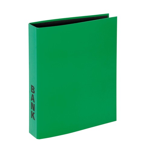 Bankordner Basic A4 50mm 2 Ringe mit Niederhalter grün Pagna 40851-05 Produktbild Additional View 3 L